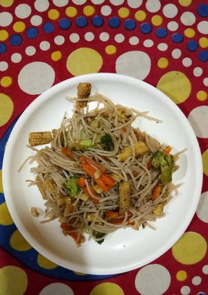 A picture of Veggies Spaghetti.