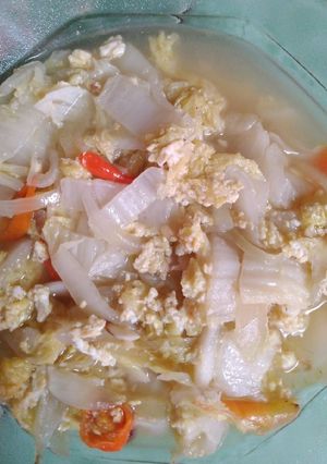 Foto resep Menu Diet 2: Tumis Sawi Putih dengan Telur