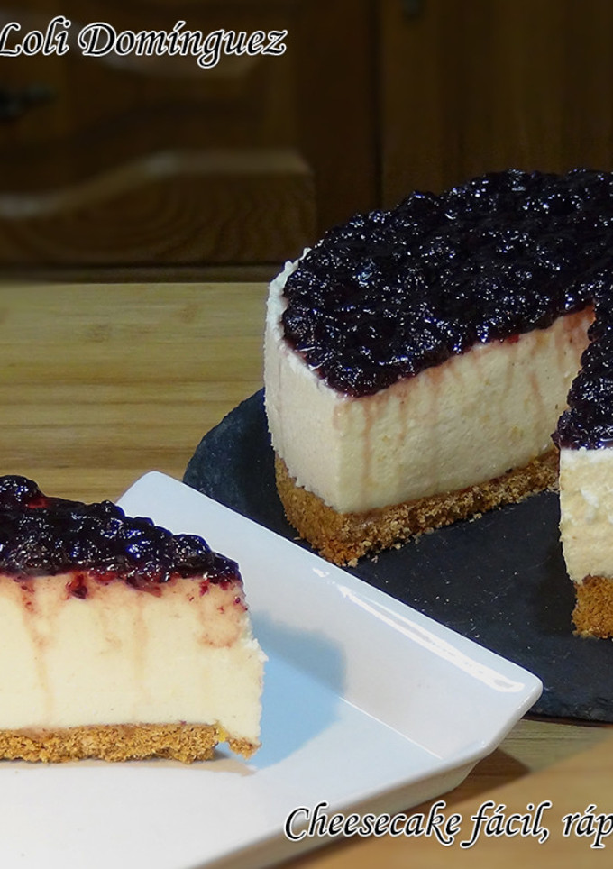 Una foto de Cheesecake fácil, rápida y sin horno