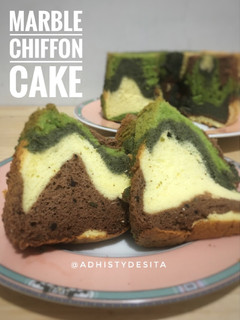 Foto resep Marble chiffon cake