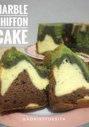 Foto resep Marble chiffon cake