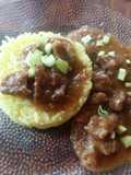 Yellow rice con carne