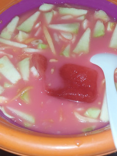 Foto resep Es buah, es batu sirup