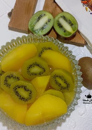 عکسی از دستور کمپوت سیب و کیوی (فوری)