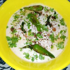 A picture of Fried Gram Flour Phulki.