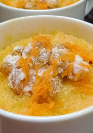 A picture of Carrot cinnamon mug cake.