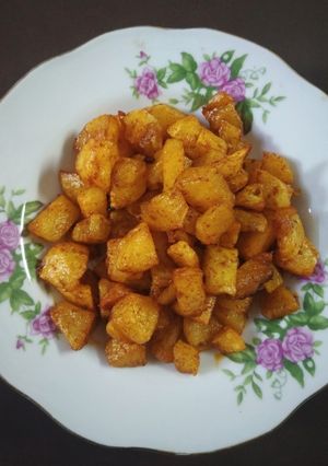 A picture of Aloo Fry.