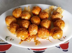 Foto principal de Bombas de carne picada con queso