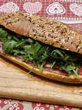 Panino Salame Felino I.G.P, Filetti di acciughe e Rucola