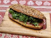 A picture of salami sausage