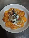 Saganaki with Apricots and Graviera Cheese