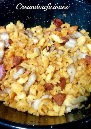 A picture of Migas Manchegas.