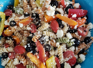 A picture of Mediterranean Pasta Salad.