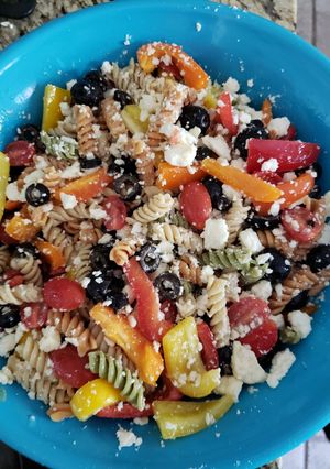A picture of Mediterranean Pasta Salad.