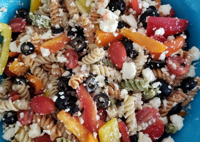 Easiest Way to Make Super Quick Homemade Mediterranean Pasta Salad