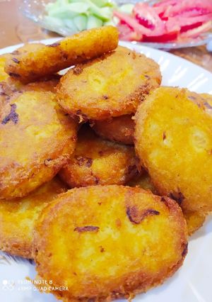 عکسی از دستور کوکو سیب زمینی با سفیده تخم مرغ👌