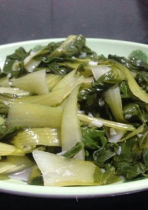 Hình của món Cải xào tỏi.