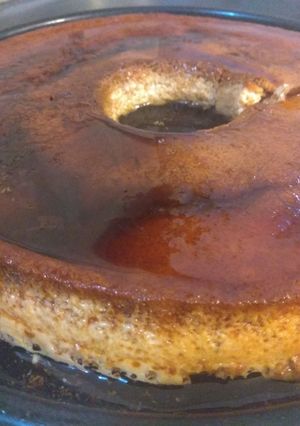 Una foto de Flan