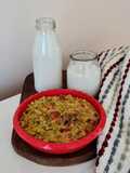 "Leche" o bebida de arroz yamaní + tortilla de arvejas 🍚 🌱 2 X 1 en recetas de aprovechamiento