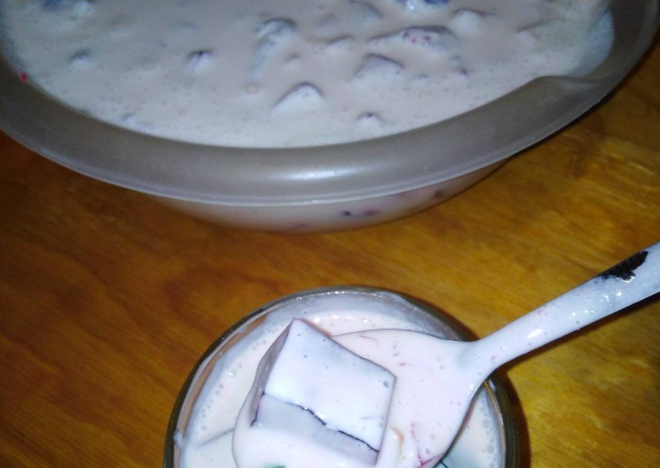 Ensalada de gelatina y frutas