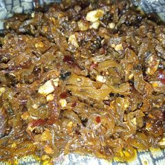 A picture of Karely ke bhujiya.