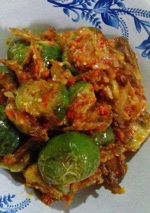 Foto resep Sambalado Terong Bulat Ikan Asin