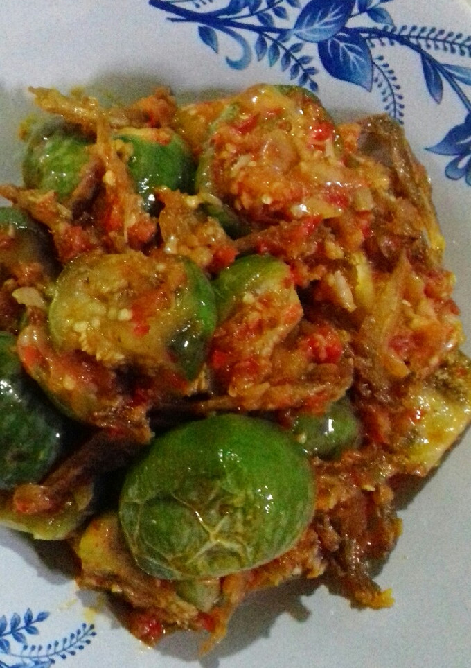 Foto resep Sambalado Terong Bulat Ikan Asin