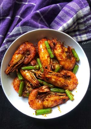 Foto resep Udang Galah Lado Buncis