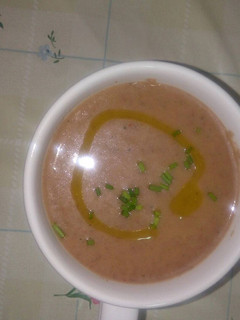 Una foto de Gazpacho de cerezas