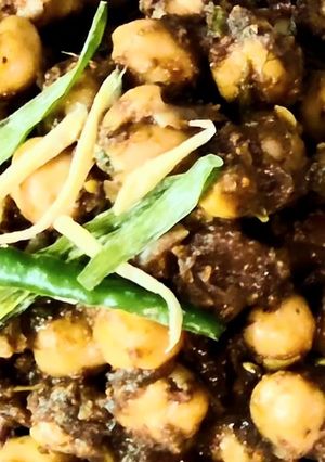 A picture of Chana masala, Chole masala,.