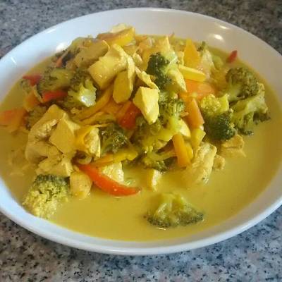 Vegetales al curry con leche de coco Receta de ROCHY- Cookpad