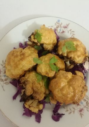 صورة لوصفة قرنبيط (الزهرة) بالقلاية الهوائية