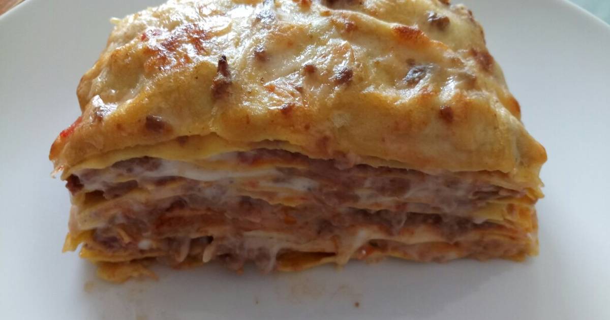 Lasagne with porcini mushrooms Recipe by Miss Fluffy's Cooking (Angie's