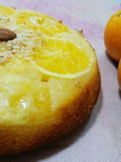 صورة لوصفة كيكه البرتقال والزنجبيل المقلوبه 🍊