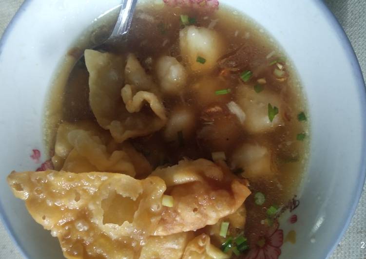 Bakso ayam menggunakan blender