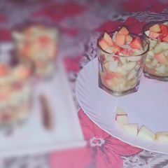 A picture of Mix fruit chat salad.