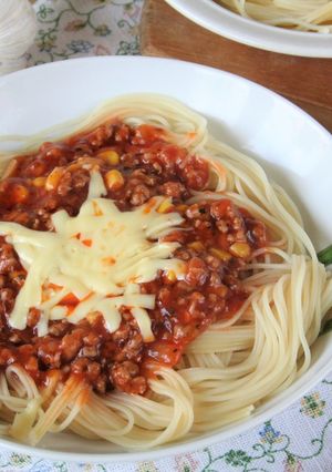Zdjęcie przepisu Spaghetti Bolognese.
