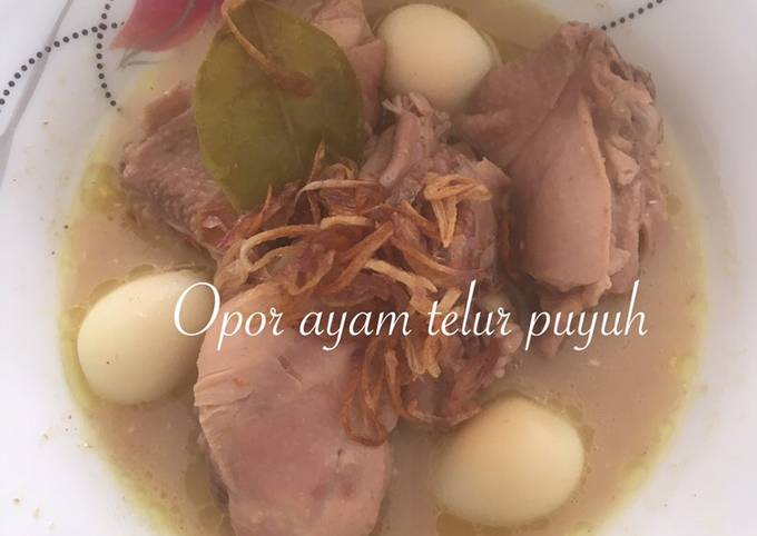 Opor ayam telor puyuh