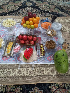 عکسی از دستور کیک اسفنجی هندوانه ای - سفره شب یلدا ۹۹