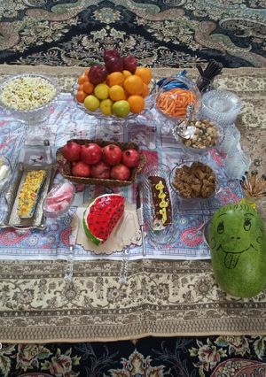 عکسی از دستور کیک اسفنجی هندوانه ای - سفره شب یلدا ۹۹