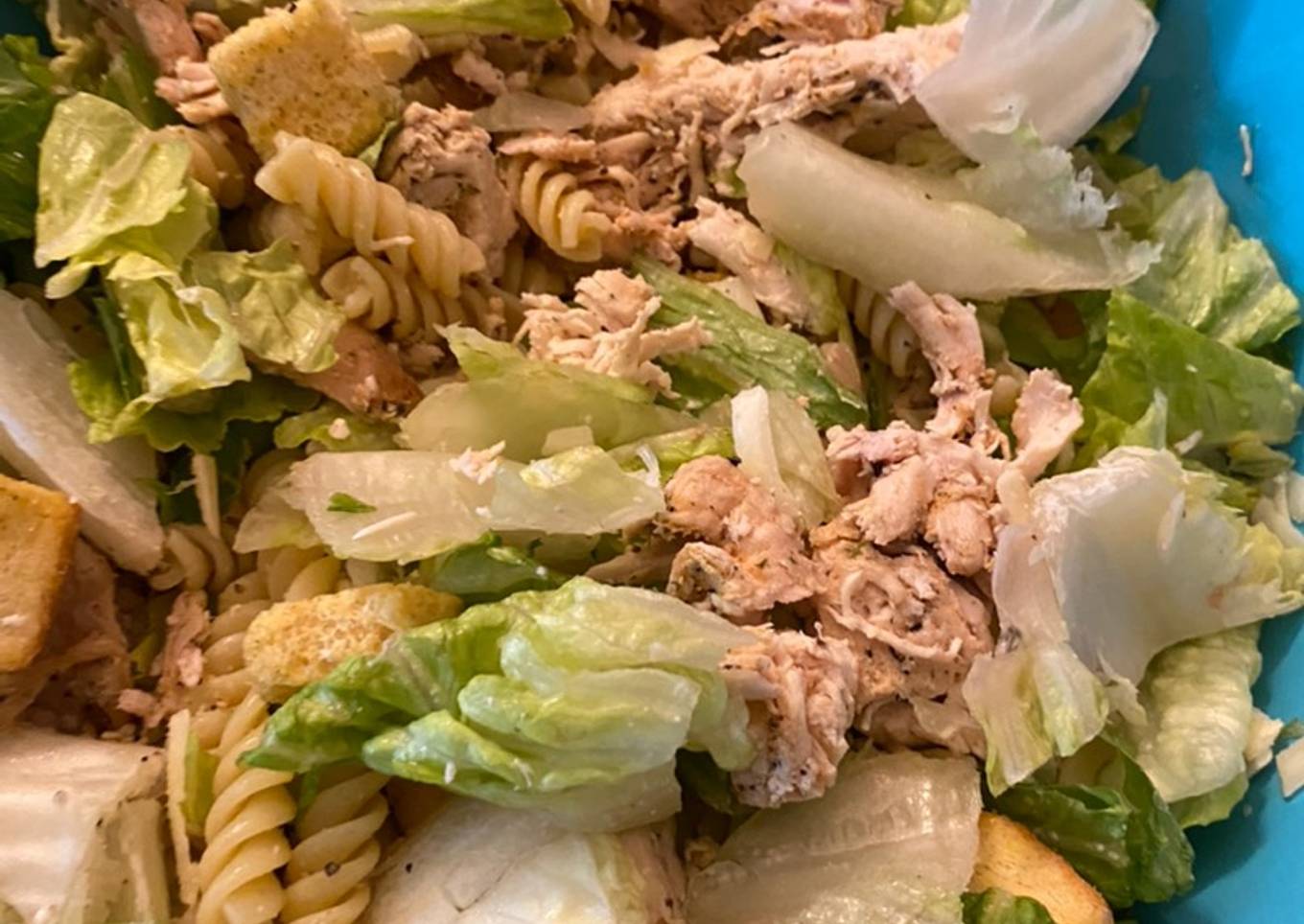 Caesar pasta salad