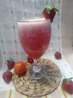 Foto resep Jus StrawMat (Strawberry &🍅)