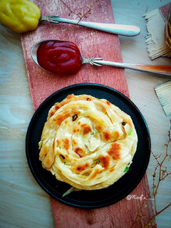 Foto resep Scallion Paratha (Paratha daun bawang)