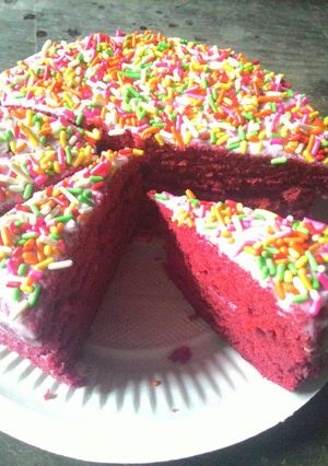 Foto resep "Red velvet coklat" kukus