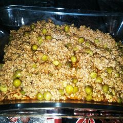 A picture of Beef minced with peas.
