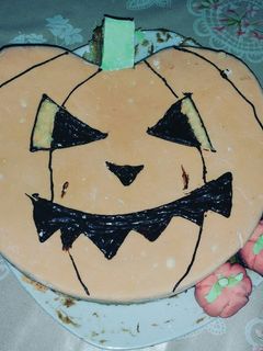 Una foto de Bizcocho de calabaza de Halloween