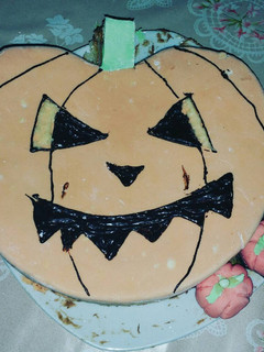 Una foto de Bizcocho de calabaza de Halloween