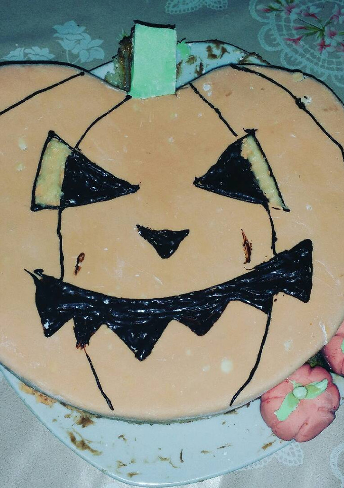 Una foto de Bizcocho de calabaza de Halloween 