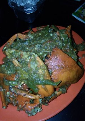 Foto resep Rajungan lombok ijo balado Non MSG