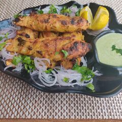 A picture of Tandoori Soya Chaap.